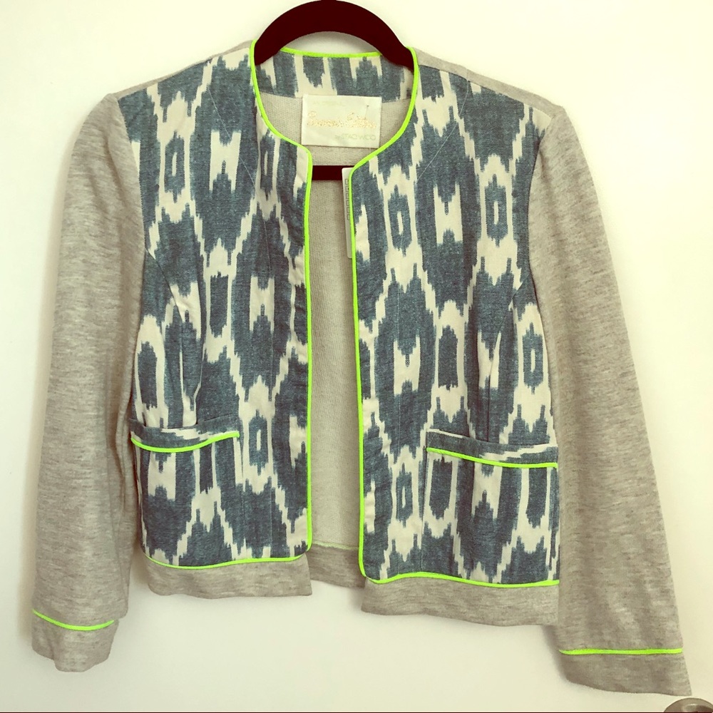 🆕 anthropologie cotton printed jacket